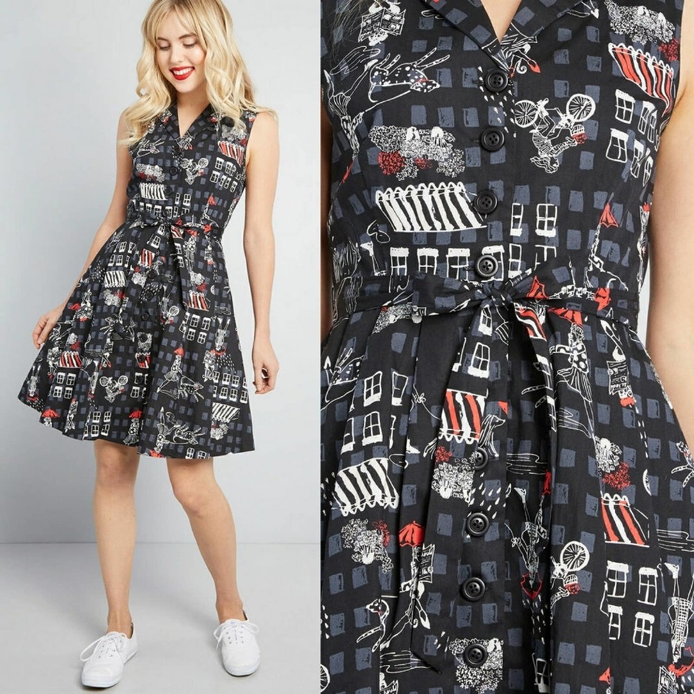 Modcloth Community Brunch Shirt Dress NEW